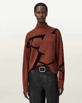 AllSaints A Star Wool Blend Sweater
