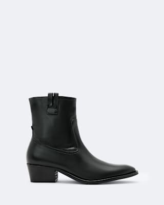 AllSaints Jura Zip-Up Leather Boots