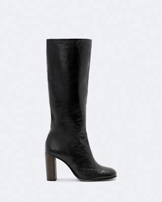AllSaints Marisa Leather Heeled Knee-High Boots