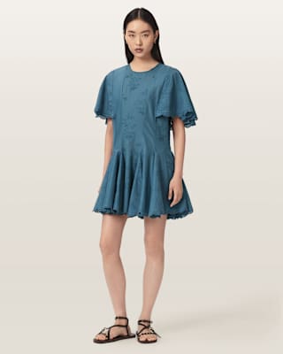 AllSaints Corla Slim Fit Mini Dress