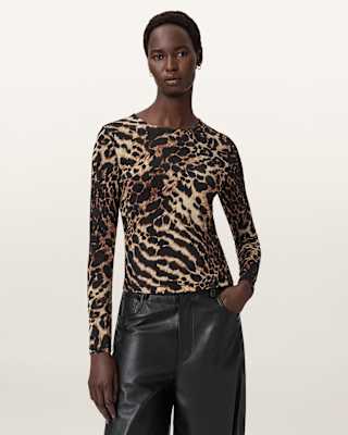 AllSaints Katlyn Bodycon Fit Top