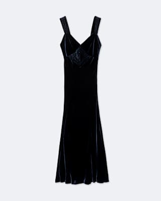 AllSaints Berletta Velvet Maxi Dress