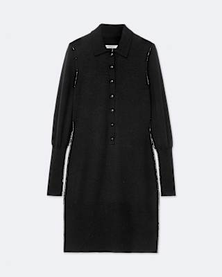 AllSaints Coyte Merino Wool Polo Dress
