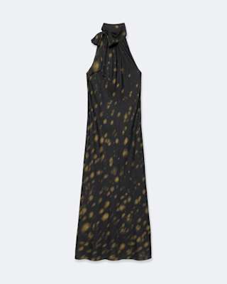 AllSaints Beril Silk-Blend Maxi Dress