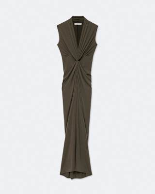 AllSaints Dariya Draped Jersey Maxi Dress