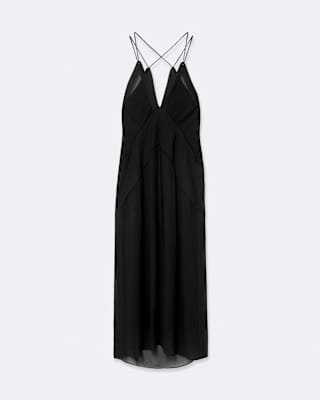 AllSaints Fawn Viscose Midi Slip Dress