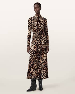 AllSaints Mina A-Line Maxi Dress
