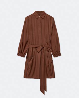 AllSaints Noora Silk-Viscose Mini Dress