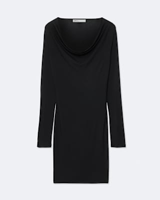 AllSaints Lilla Cowl-Neck Bodycon Midi Dress