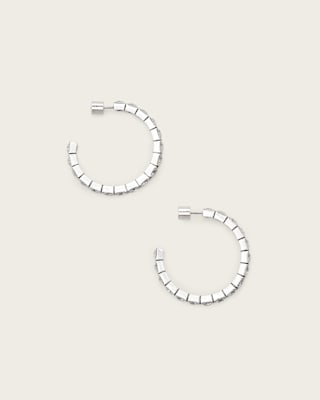 AllSaints Gia Crystal Hoop Earrings