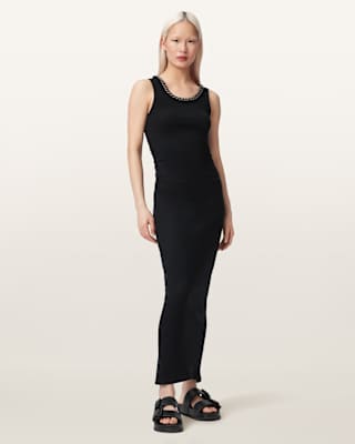 AllSaints Lucy Sleeveless Bodycon Maxi Dress