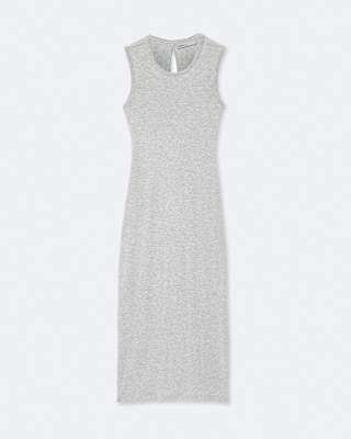 AllSaints Ilia Twisted-Back Bodycon Midi Dress