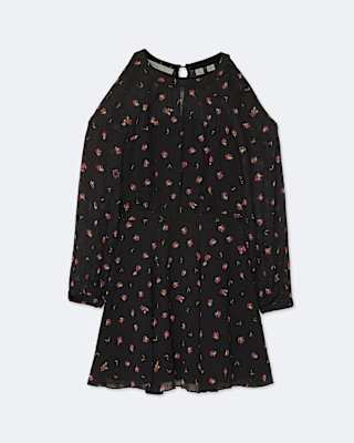 AllSaints Chrissy Split-Sleeve Mini Dress