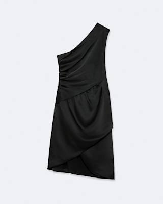 AllSaints Laima One-Shoulder Mini Dress