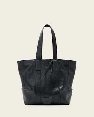 AllSaints Ares Grain Leather Open Tote Bag