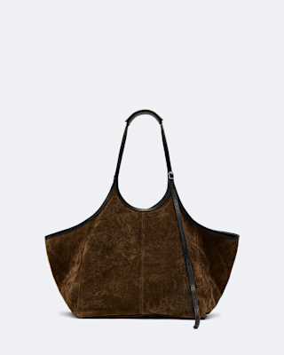 AllSaints Siloh Oversized Suede Tote Bag
