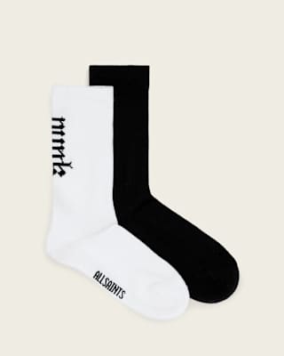 AllSaints Goth Punk Cotton Two Pack Socks