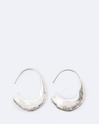 AllSaints Talon Small Flat Hammered Earrings