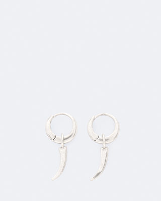 AllSaints Talon Pendant Huggie Earrings