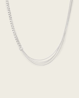 AllSaints Fern Multi Chain Necklace