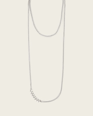 AllSaints Fern Mix Chain Necklace