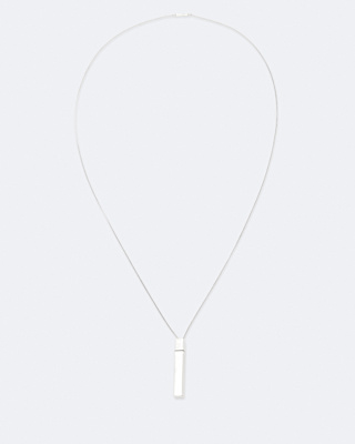 AllSaints Marlo Box Pendant Long Necklace