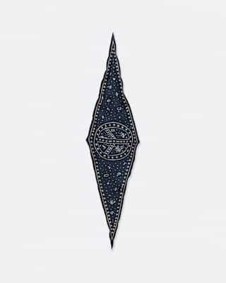 AllSaints Jett Printed Diamond Silk Scarf