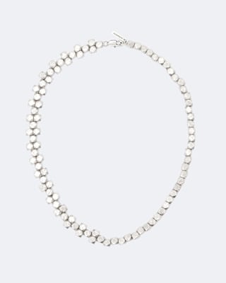 AllSaints Faceted Metal Bead Necklace