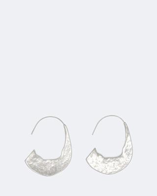 AllSaints Talon Extra-Large Flat Hammered Earrings