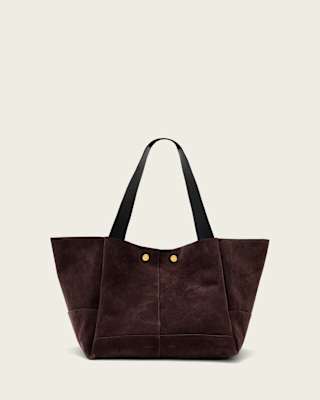 AllSaints Rosalie Large Suede Tote Bag