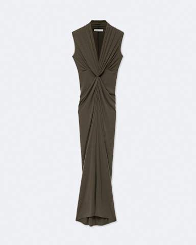 AllSaints Dariya Draped Jersey Maxi Dress