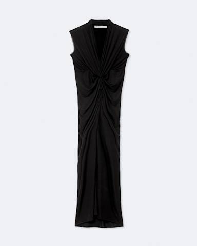 AllSaints Dariya Draped Jersey Maxi Dress