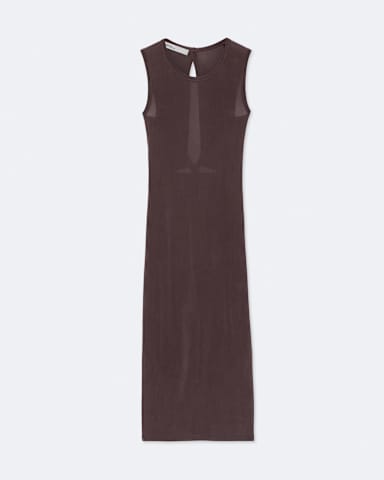 AllSaints Ilia Twisted-Back Bodycon Midi Dress