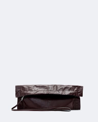 Lutece Fold Leather Clutch