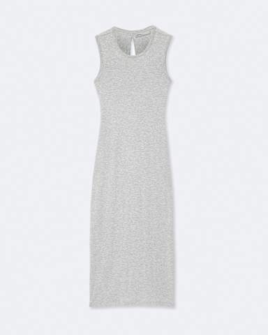 AllSaints Ilia Twisted-Back Bodycon Midi Dress