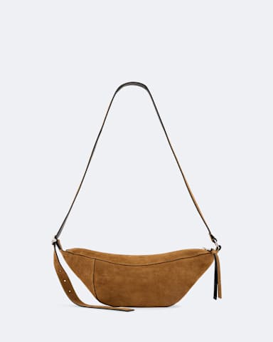 AllSaints Esme Suede Crossbody Bag
