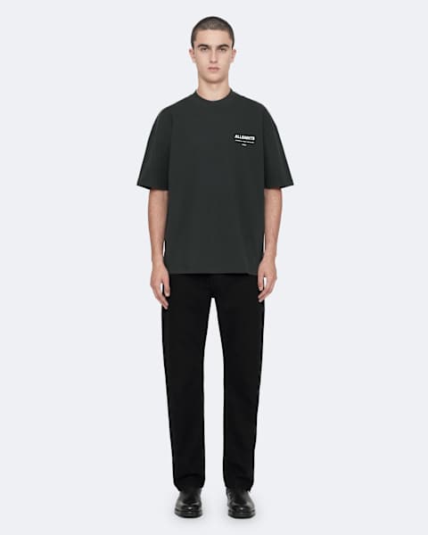 AllSaints Backstage Short Sleeve Oversized Graphic T-Shirt