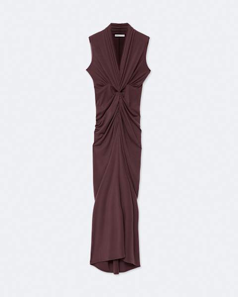 AllSaints Dariya Draped Jersey Maxi Dress