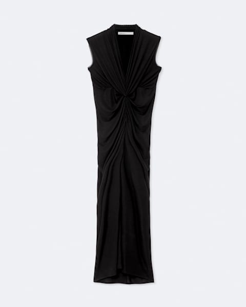 AllSaints Dariya Draped Jersey Maxi Dress