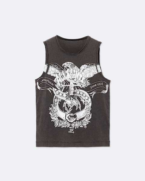 AllSaints Jenny Emblems Regular-Fit Tank Top