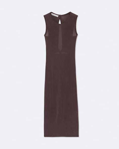 AllSaints Ilia Twisted-Back Bodycon Midi Dress
