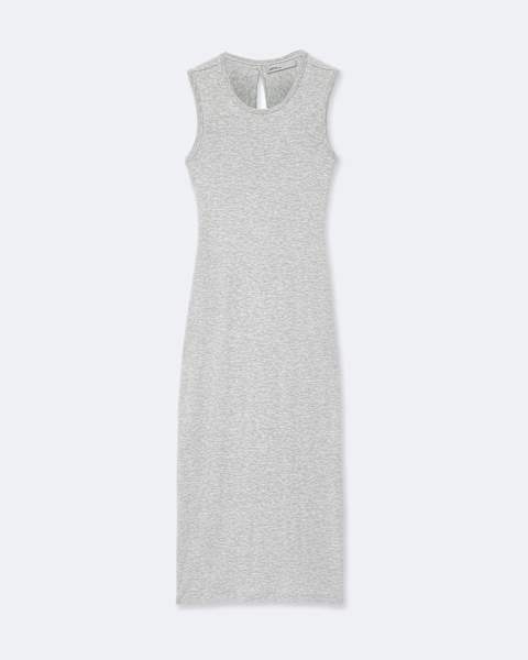 AllSaints Ilia Twisted-Back Bodycon Midi Dress