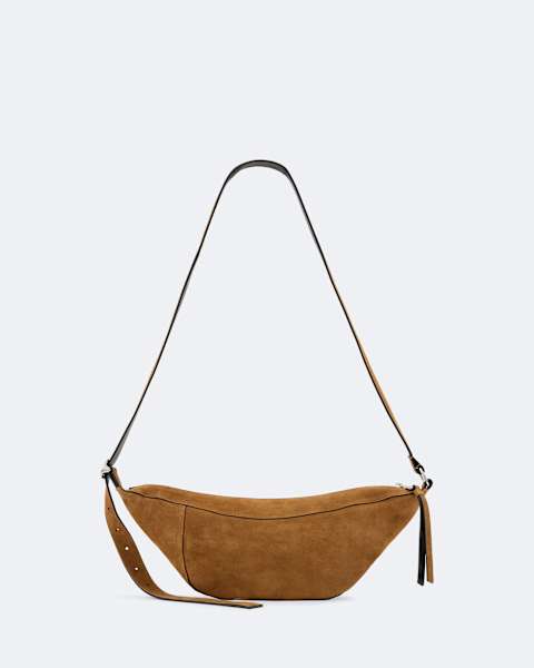 AllSaints Esme Suede Crossbody Bag