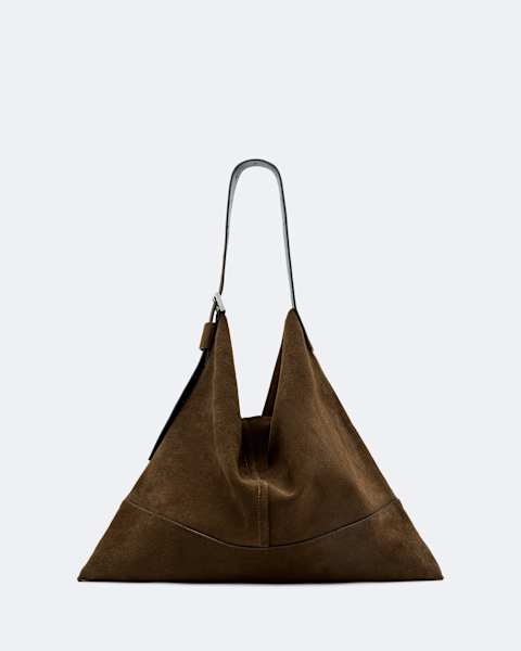 AllSaints Asha Suede Shoulder Bag