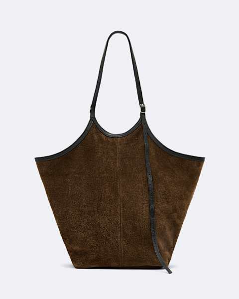 AllSaints Siloh Suede Magazine Tote Bag