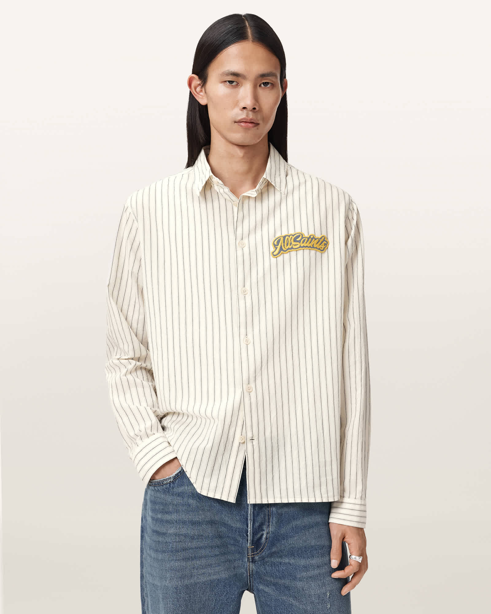 Allsaints Men's Samuel Relaxed Fit Shirt - Size  Xxl