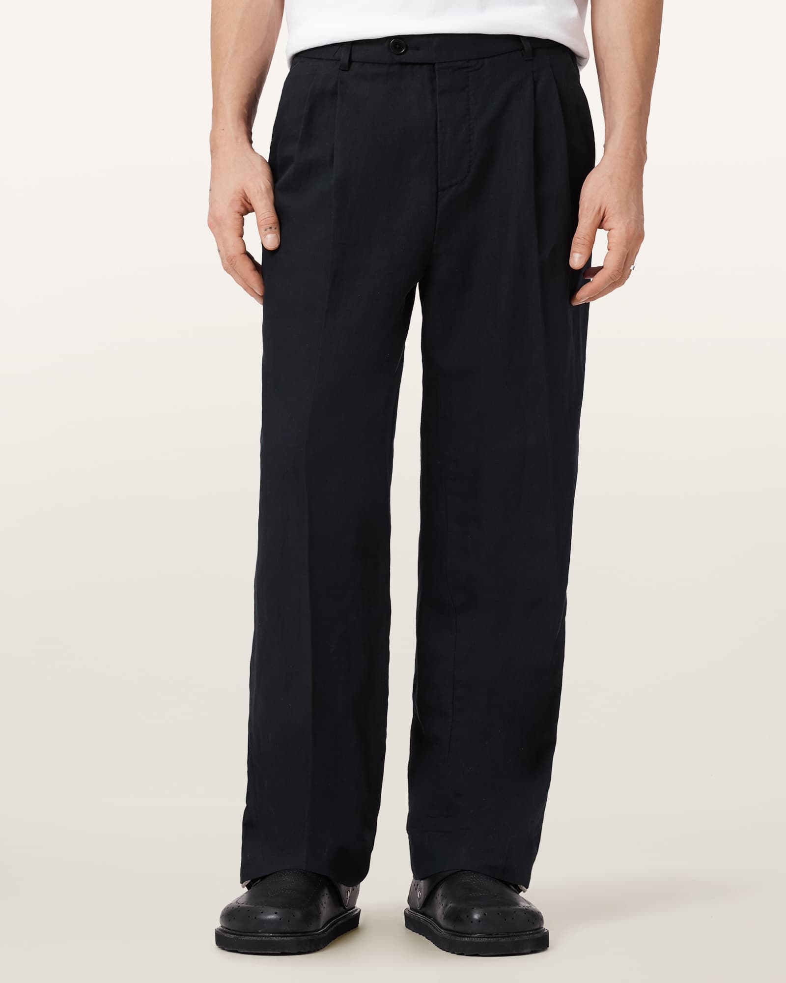 Allsaints Men's Roland Straight Leg Trousers - Size  36