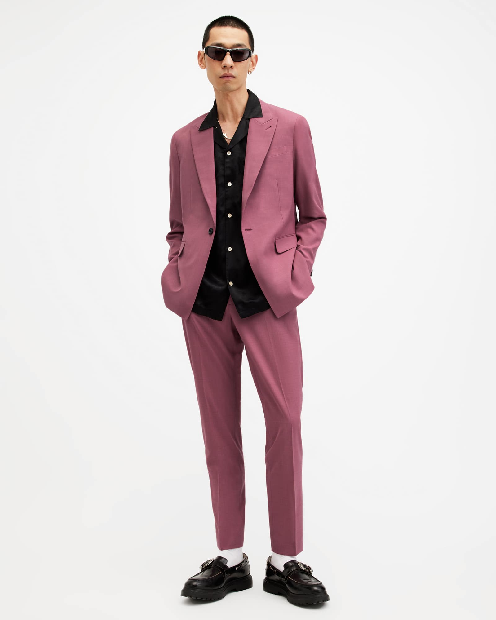 Allsaints Men's Aura Skinny Fit Stretch Trousers - Size  32