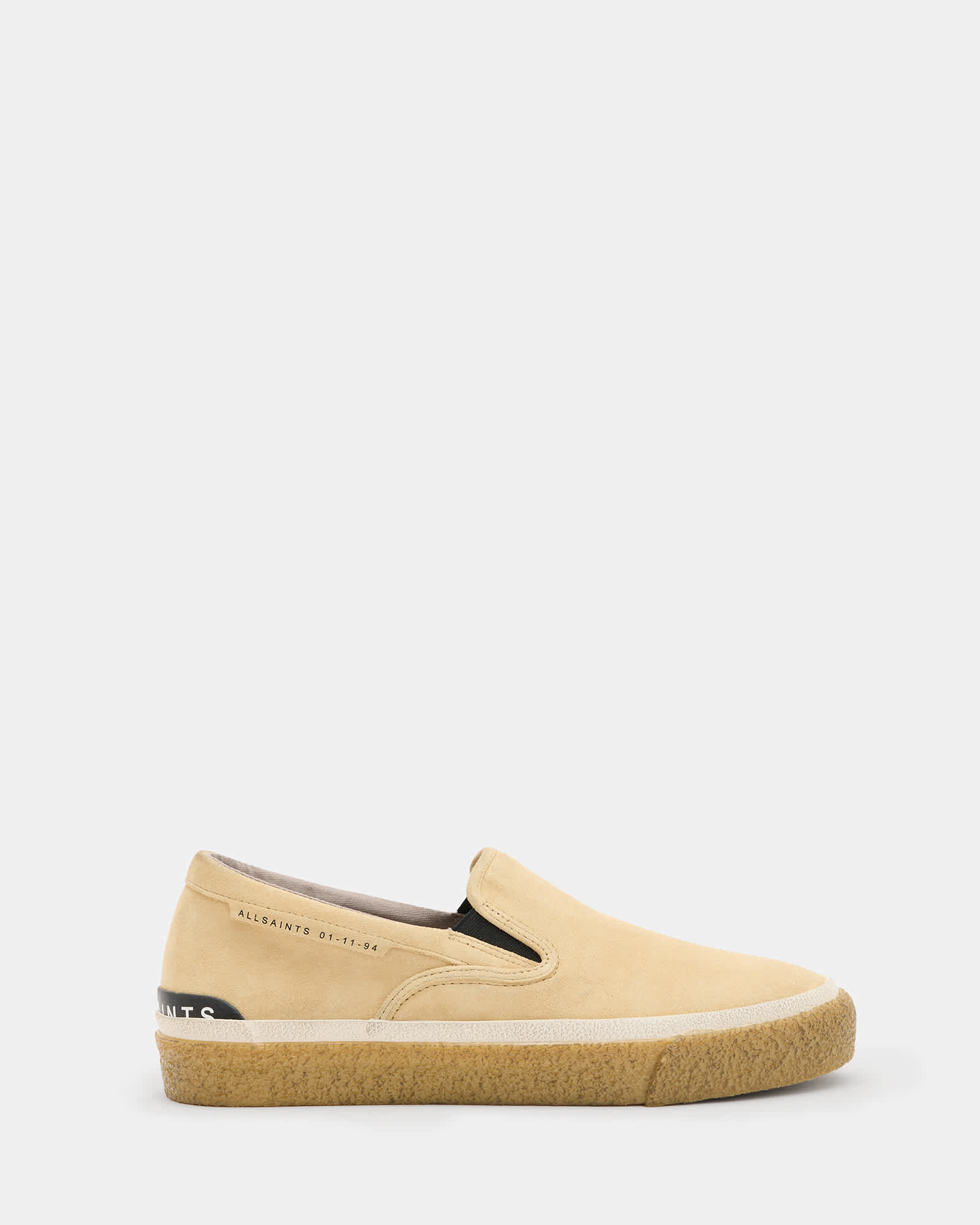 Allsaints Men's Navaho Suede Slip On Trainers - Size  11
