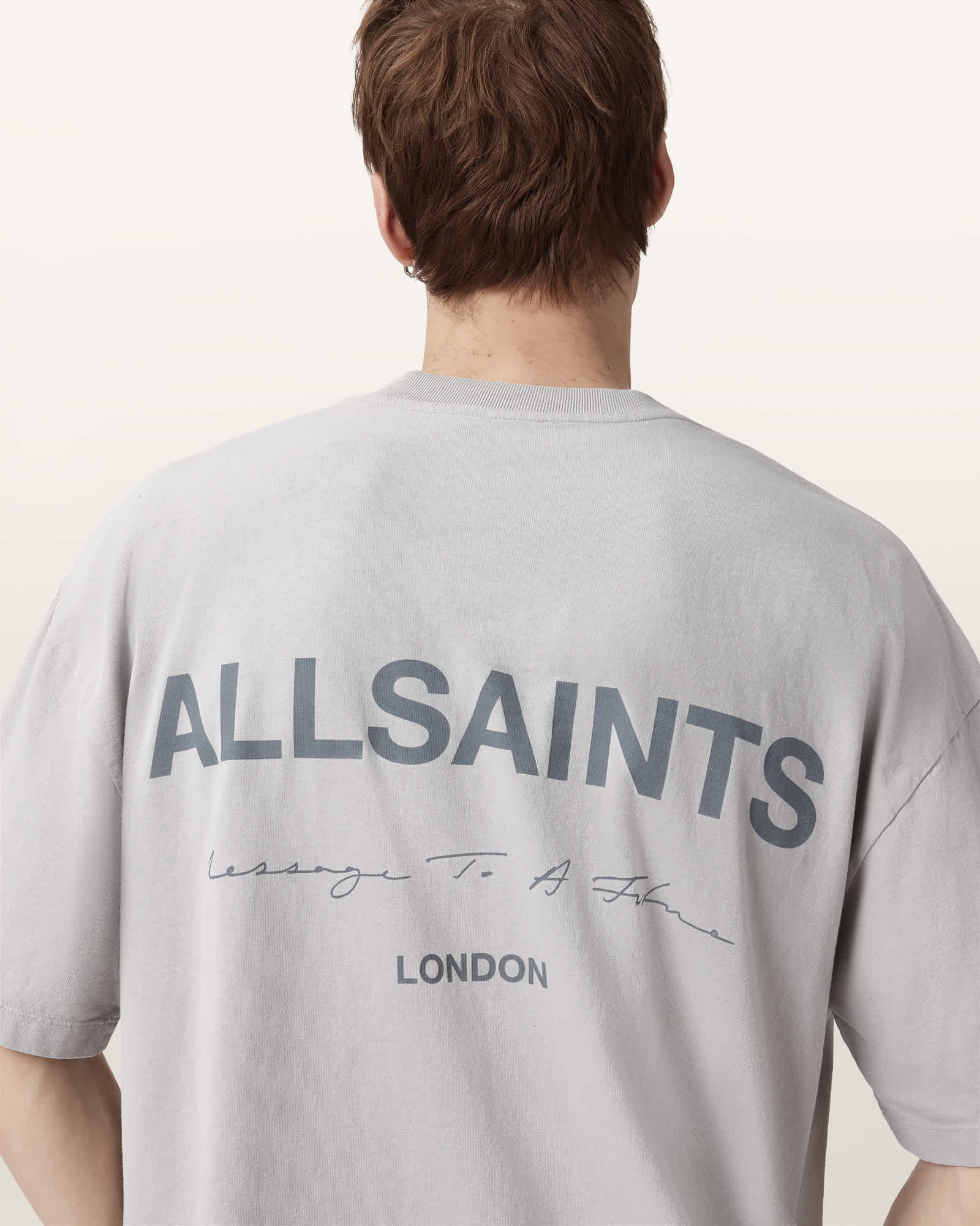 AllSaints Future Short Sleeve T-Shirt,, Grey